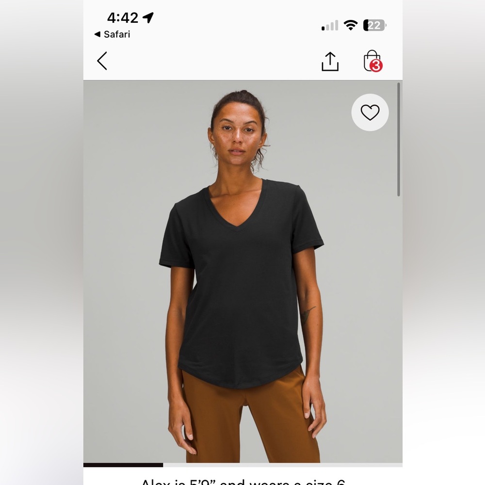 Bundle of lululemon love v-neck tees (8)